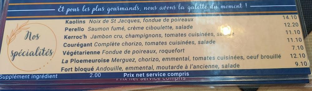 Le Galion - Menu Image 1